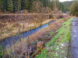 Begradigter Perlenbach