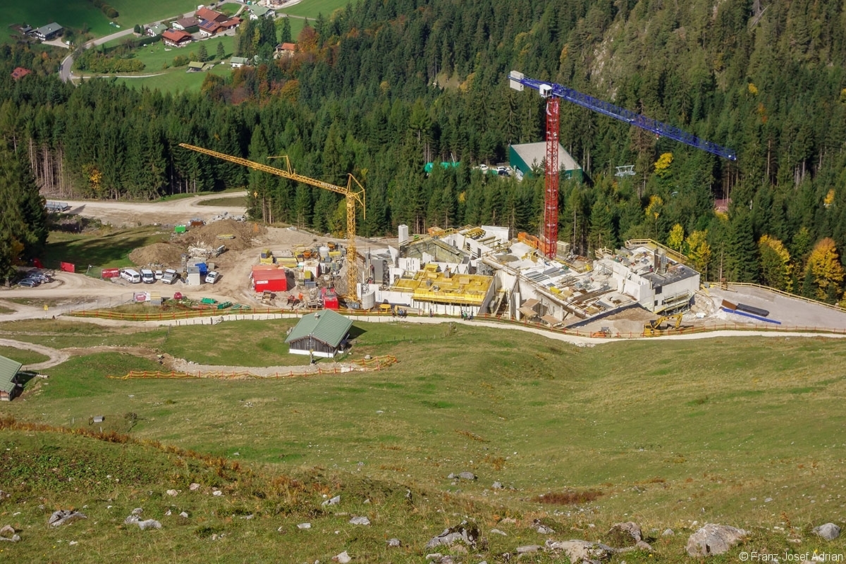 Neubau der Mittelstation der Jennerbahn
