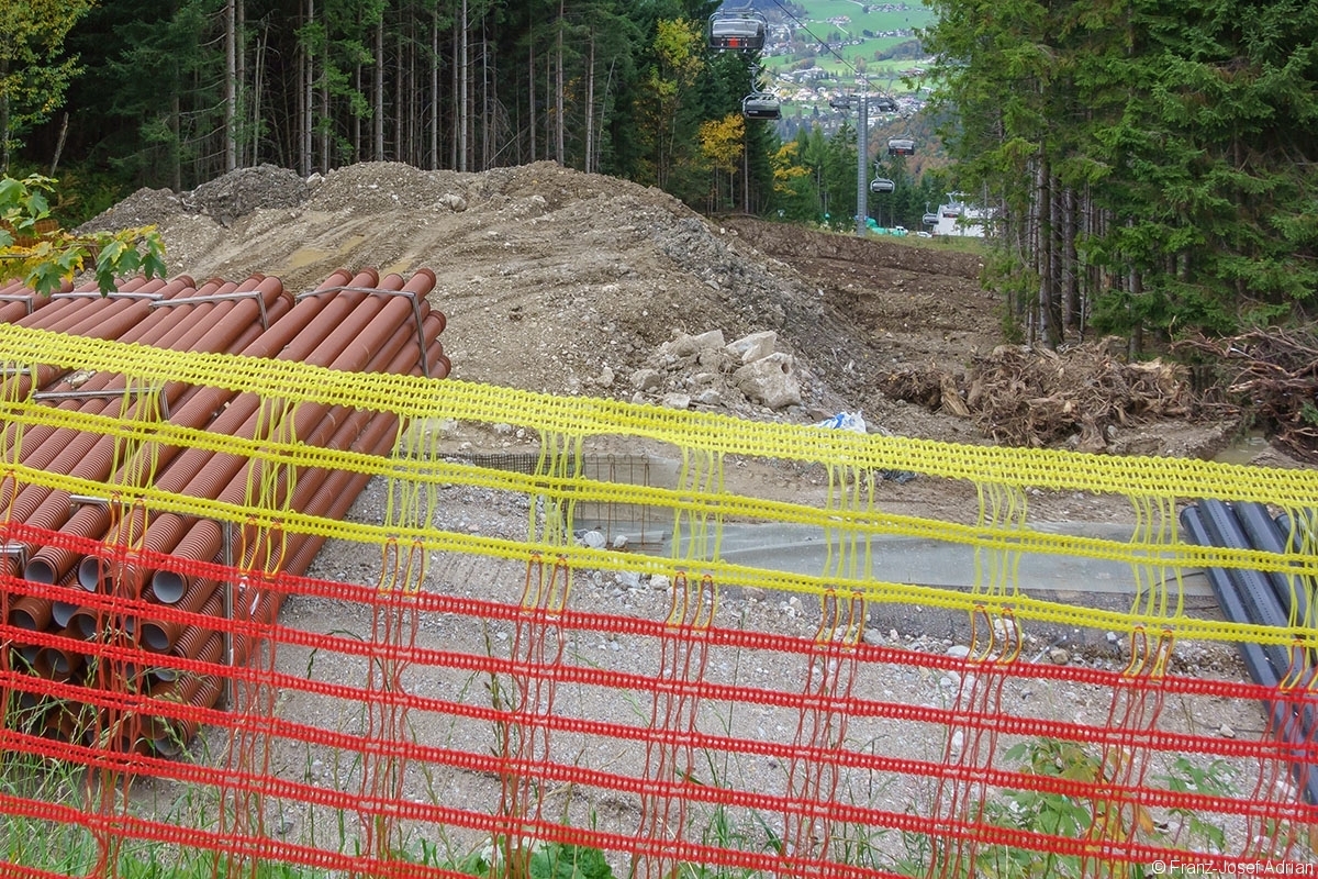 Baustelle an der Krautkaserbahn