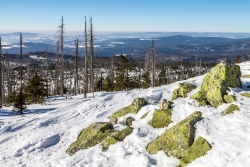 Blick vom Lusen in westlicher Richtung nach Waldhäuser