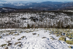 Blick vom Lusen in Richtung Himmelsleiter