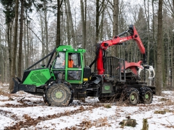 Forstspezialschlepper Noe NF160-6r auf dem Hohensteinkamm